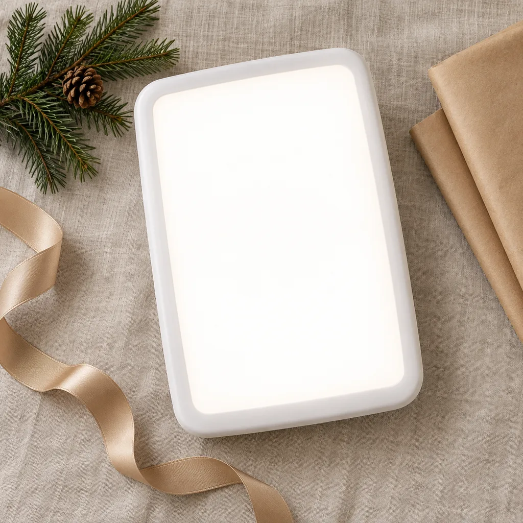 Representative photo-style image of full spectrum bright light lamp — generated, not a specific product