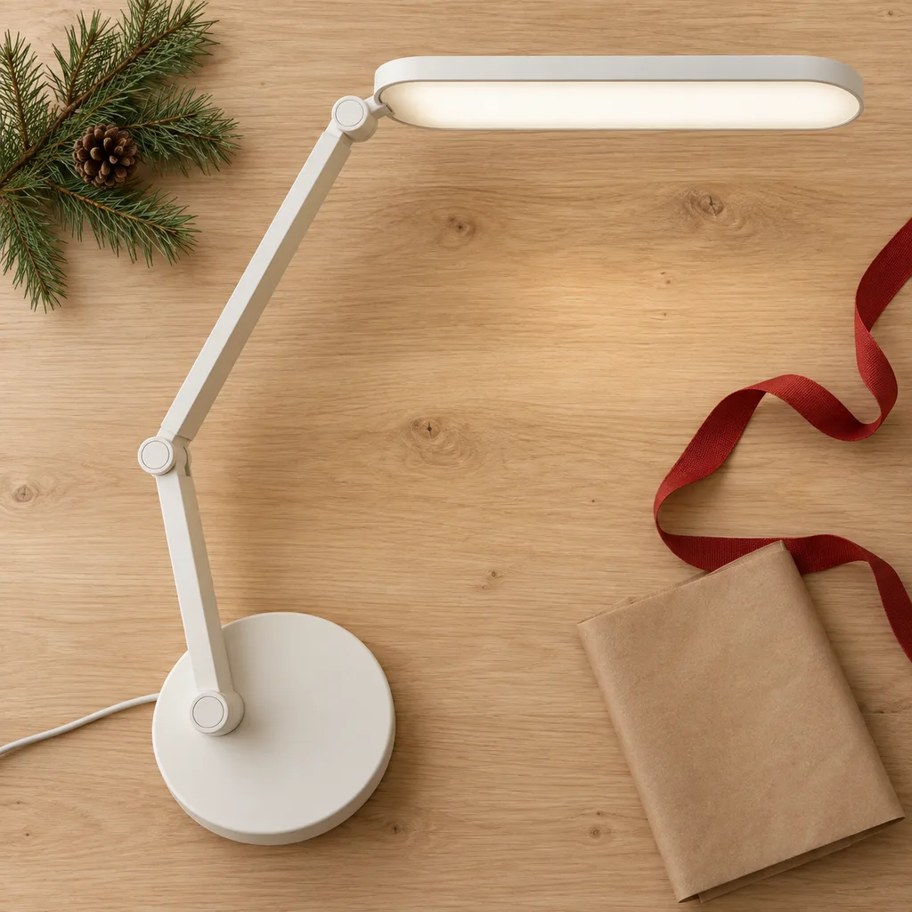 Representative photo-style image of full spectrum natural light desk lamp — generated, not a specific product