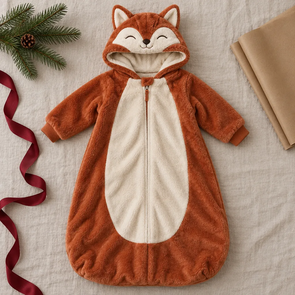 Representative photo-style image of fun kids' animal wearable blanket — generated, not a specific product
