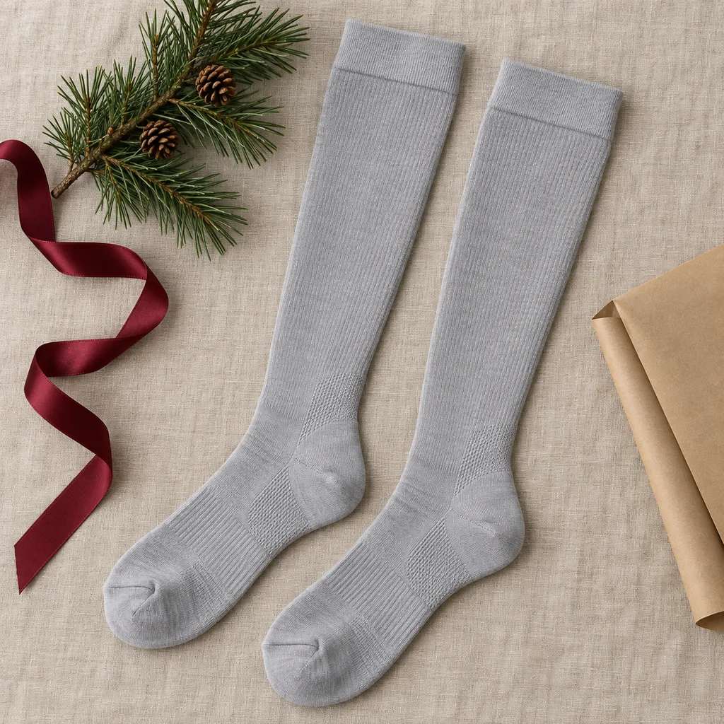 Representative photo-style image of diabetic compression socks — generated, not a specific product