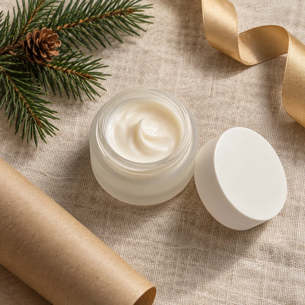 Representative photo-style image of gentle retinol eye renewal cream — generated, not a specific product
