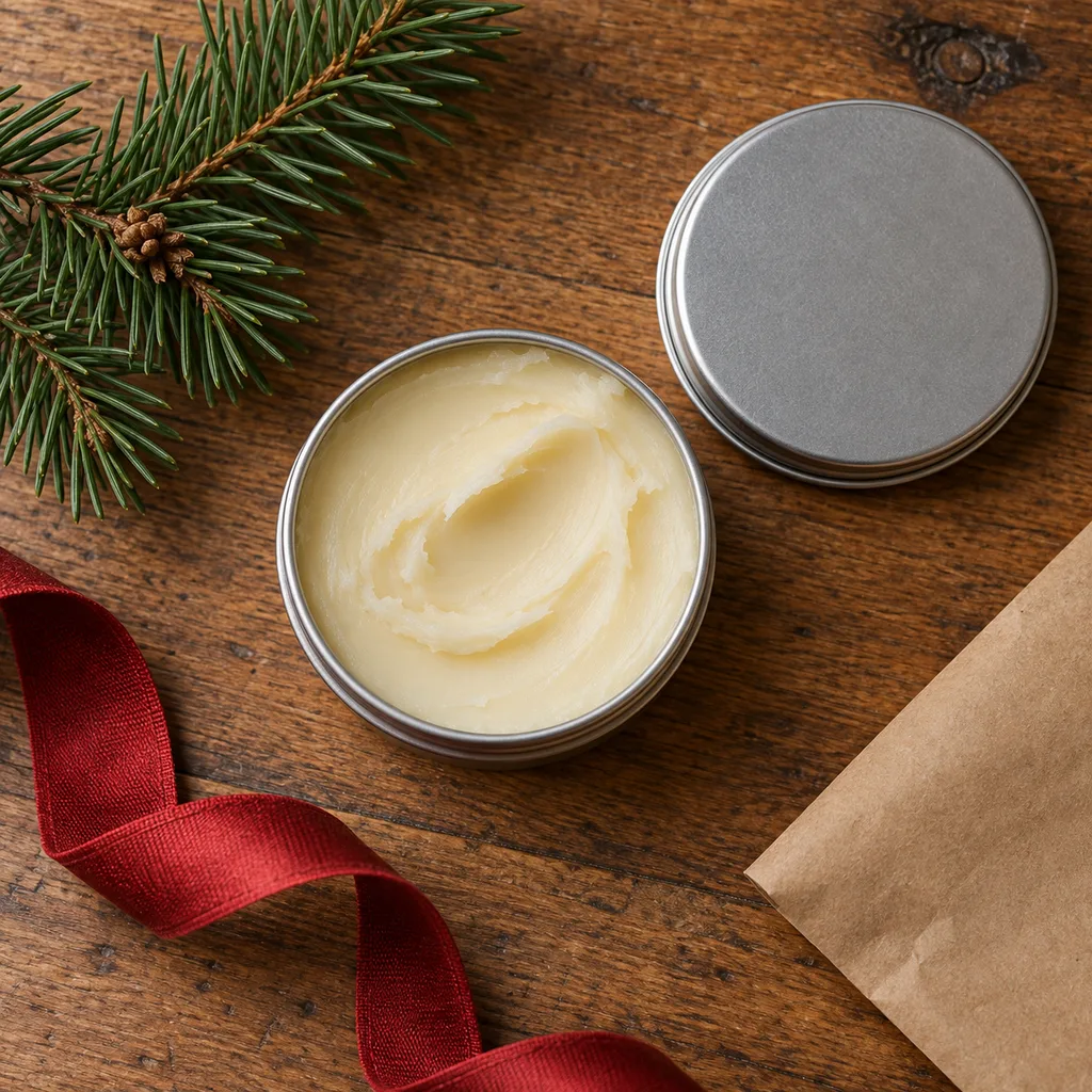 Representative photo-style image of unscented beard balm — generated, not a specific product