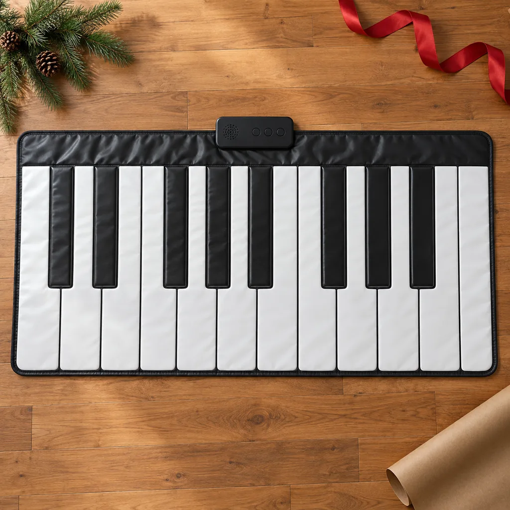 Representative photo-style image of giant floor piano play mat — generated, not a specific product