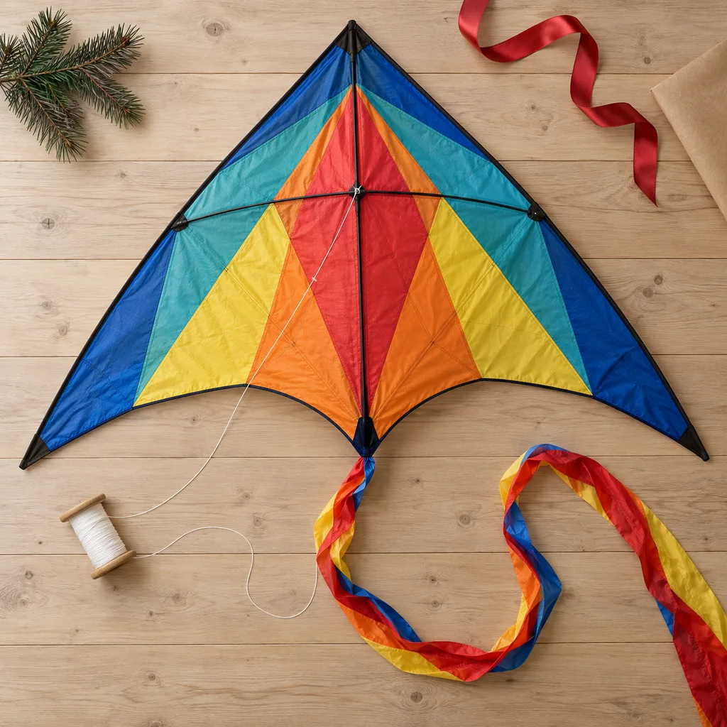 Representative photo-style image of giant single-line kite — generated, not a specific product