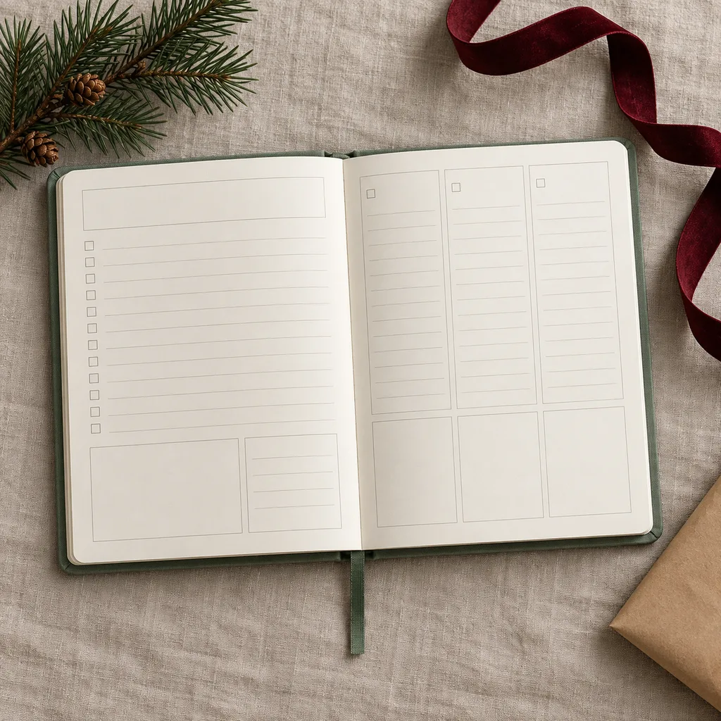 Representative photo-style image of goal-oriented life planner — generated, not a specific product