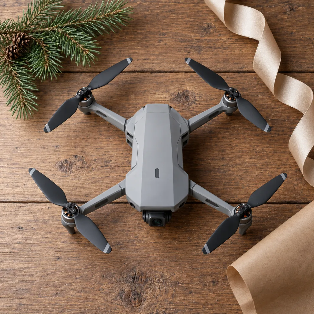 Representative photo-style image of gps enabled smart flight drone — generated, not a specific product