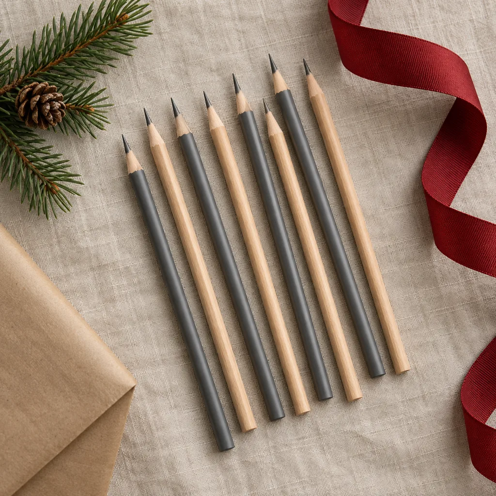 Representative photo-style image of graphite sketching pencil set — generated, not a specific product