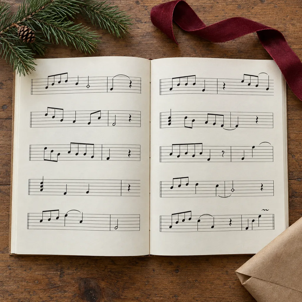 Representative photo-style image of guitar tablature songbook — generated, not a specific product