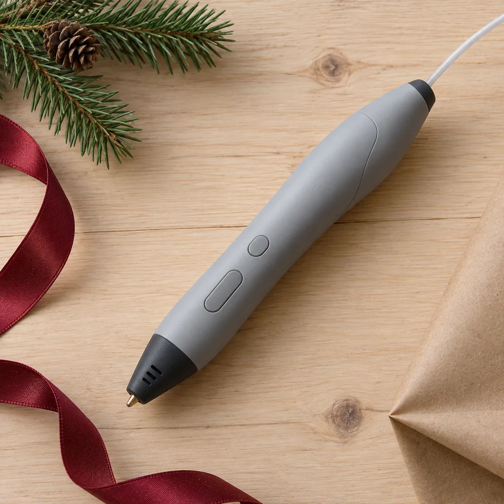 Representative photo-style image of handheld 3d printing pen — generated, not a specific product