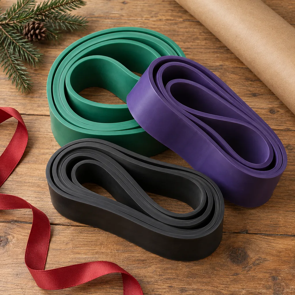Representative photo-style image of heavy-duty assisted pull-up bands — generated, not a specific product