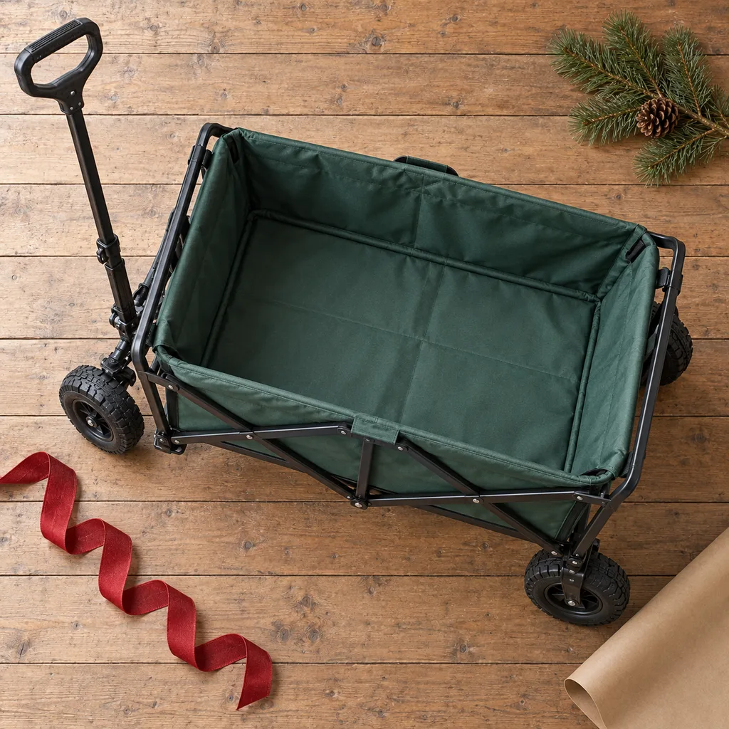 Representative photo-style image of heavy-duty cargo wagon — generated, not a specific product
