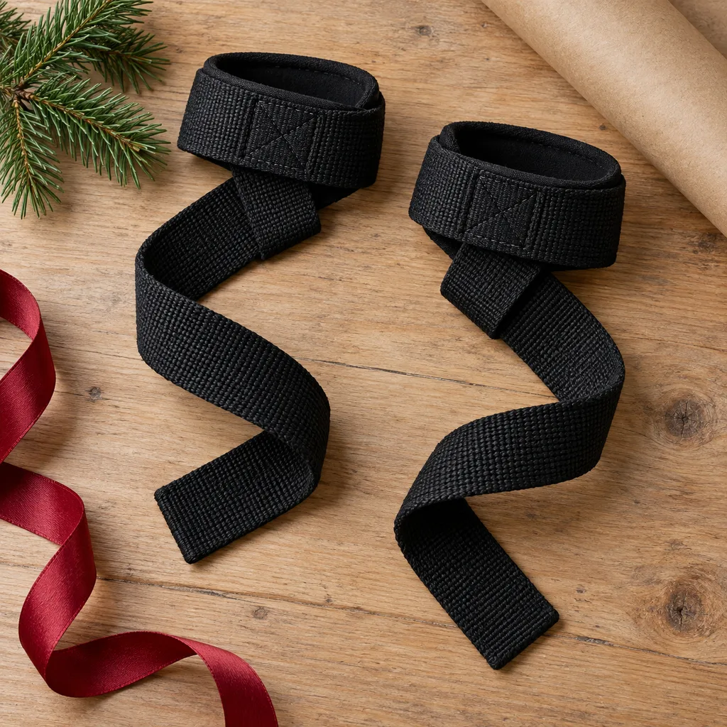 Representative photo-style image of heavy duty lifting straps — generated, not a specific product
