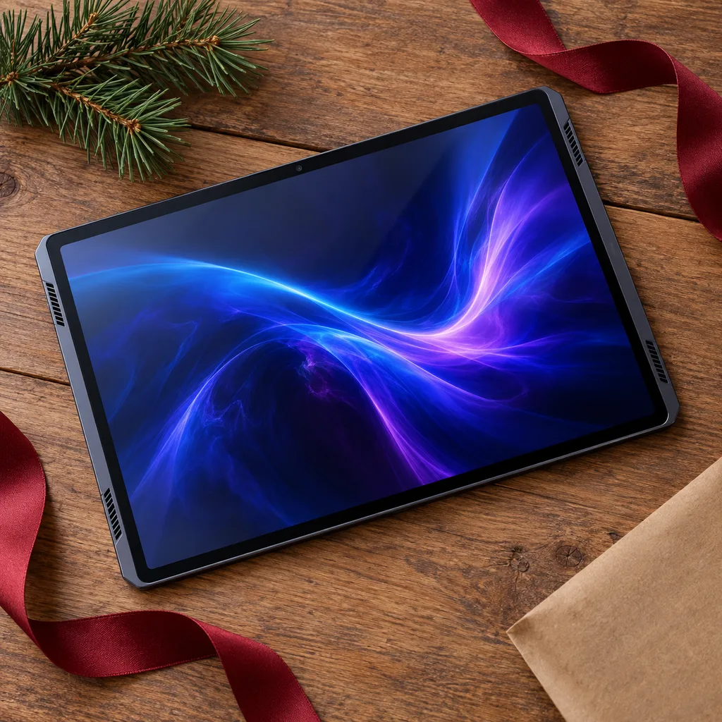Representative photo-style image of high-performance gaming tablet — generated, not a specific product