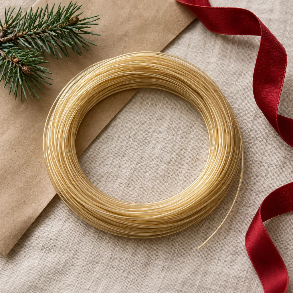 Representative photo-style image of high-performance tennis string — generated, not a specific product