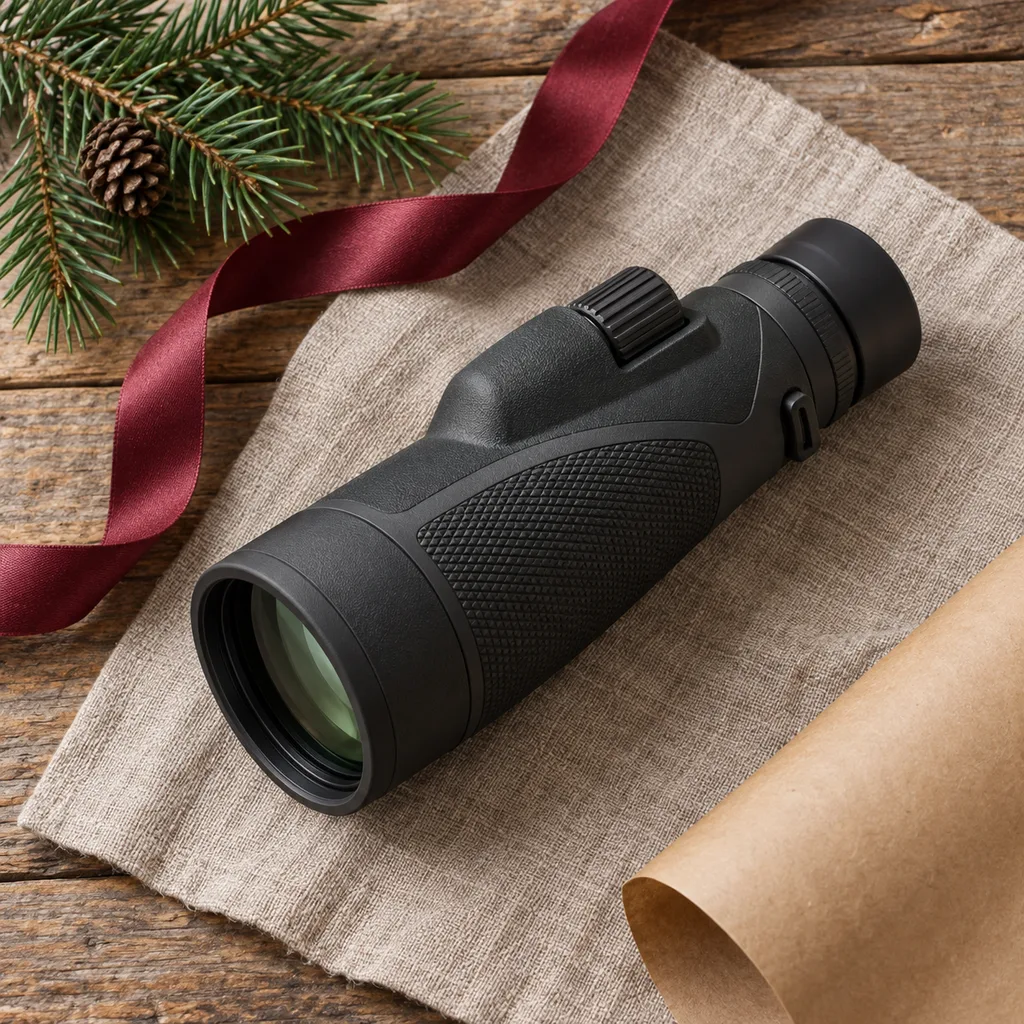 Representative photo-style image of high-power nature monocular — generated, not a specific product
