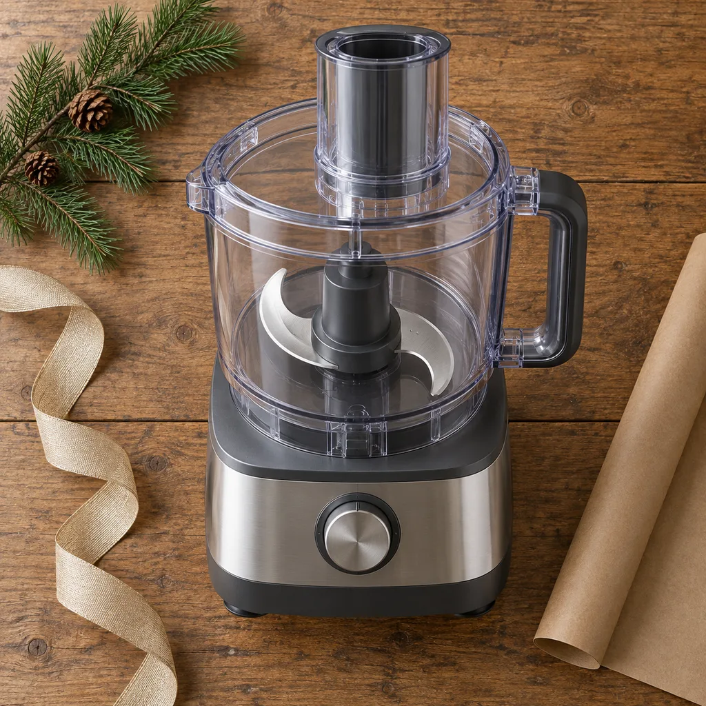 Representative photo-style image of high volume food processor — generated, not a specific product