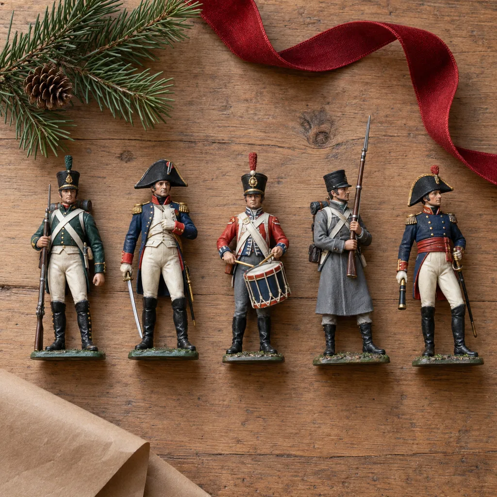 Representative photo-style image of historical era soldier figures — generated, not a specific product