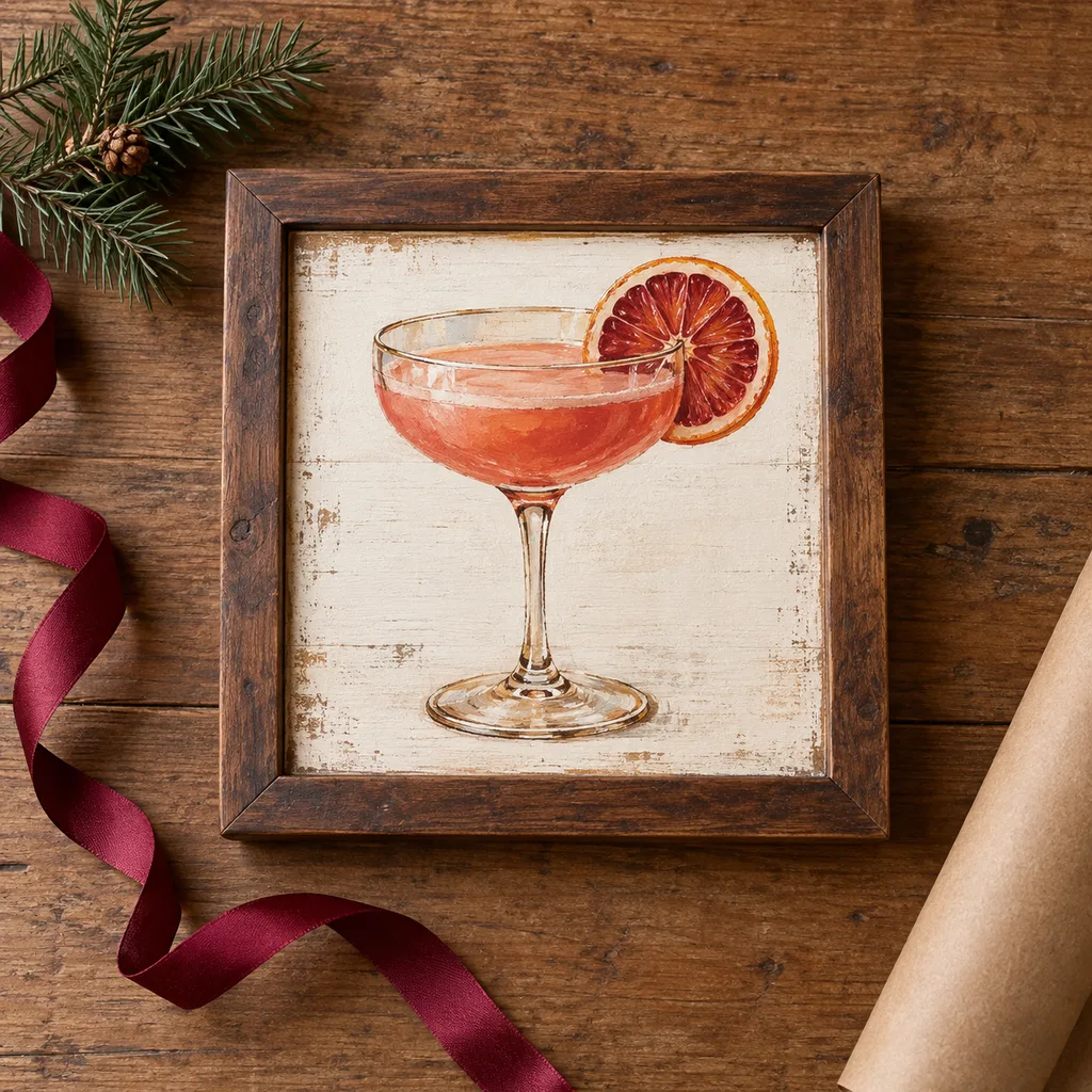 Representative photo-style image of home bar decorative sign — generated, not a specific product