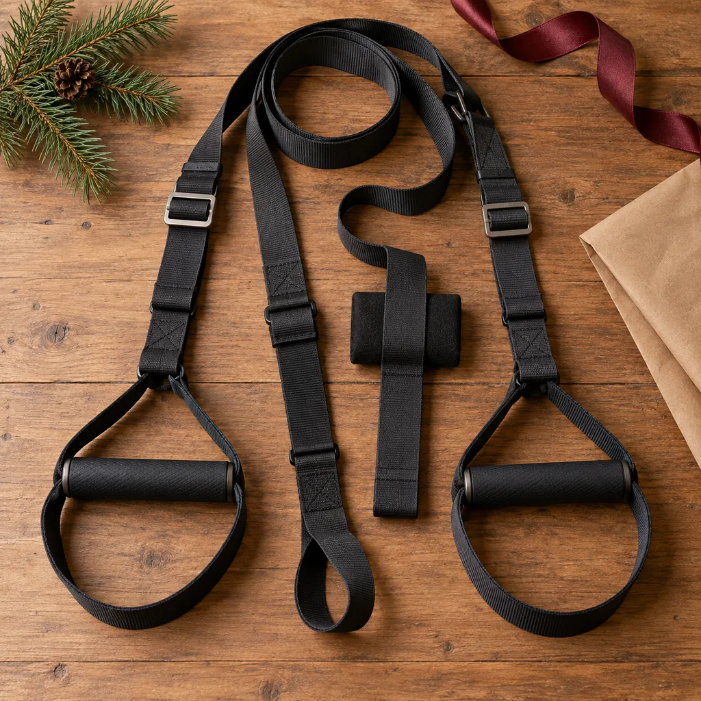 Representative photo-style image of home suspension trainer system — generated, not a specific product