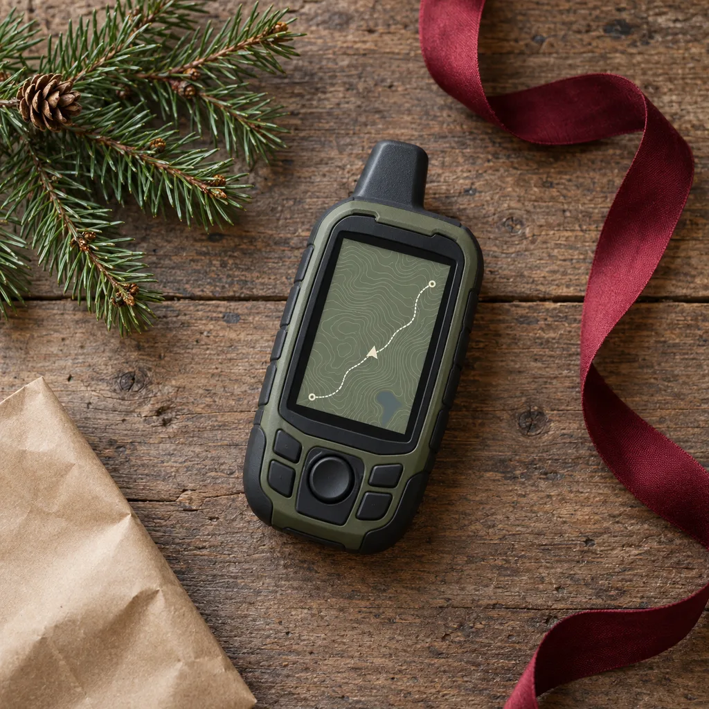 Representative photo-style image of hunting and tracking gps unit — generated, not a specific product