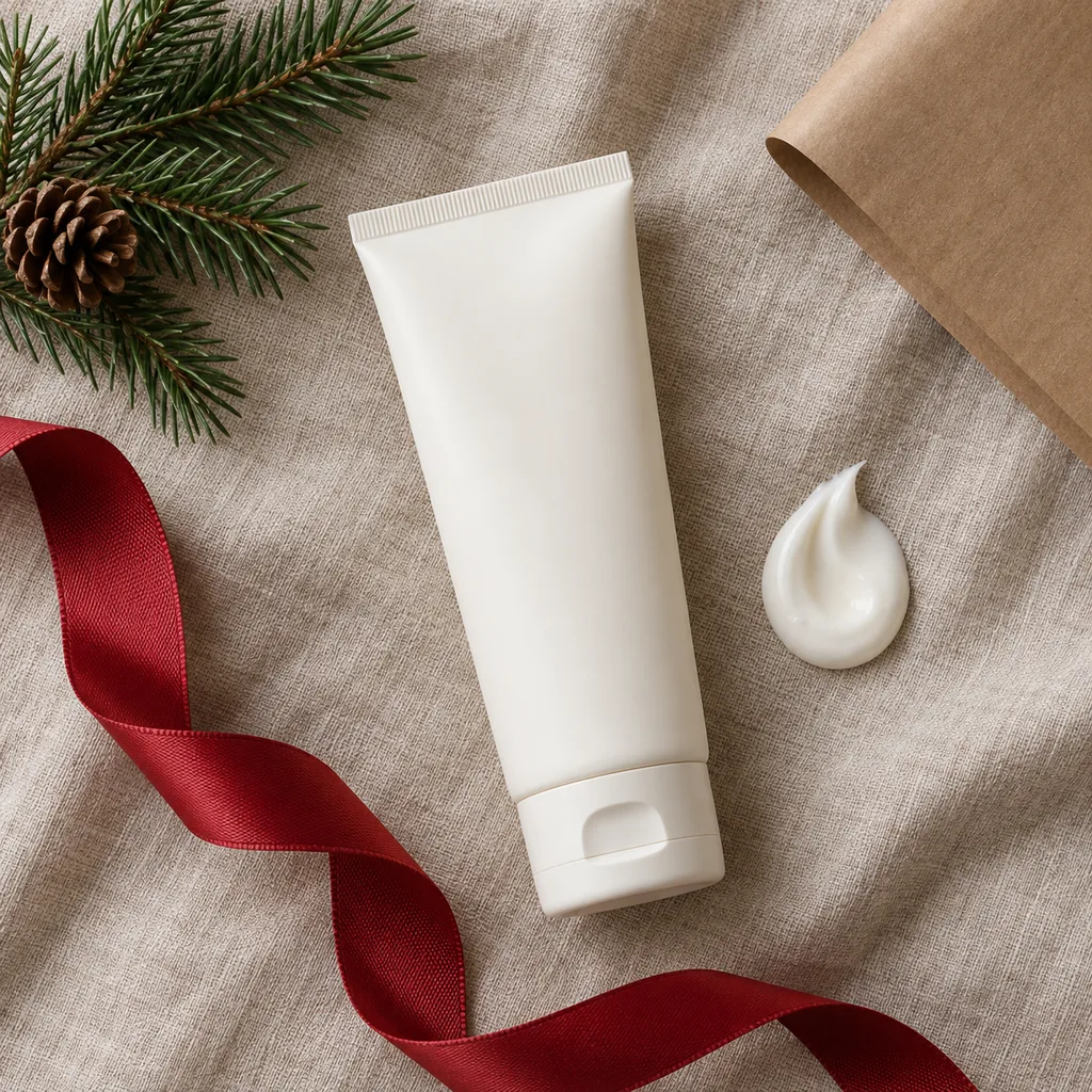 Representative photo-style image of hydrating cream facial wash — generated, not a specific product