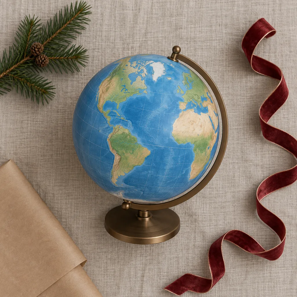 Representative photo-style image of educational world globe — generated, not a specific product