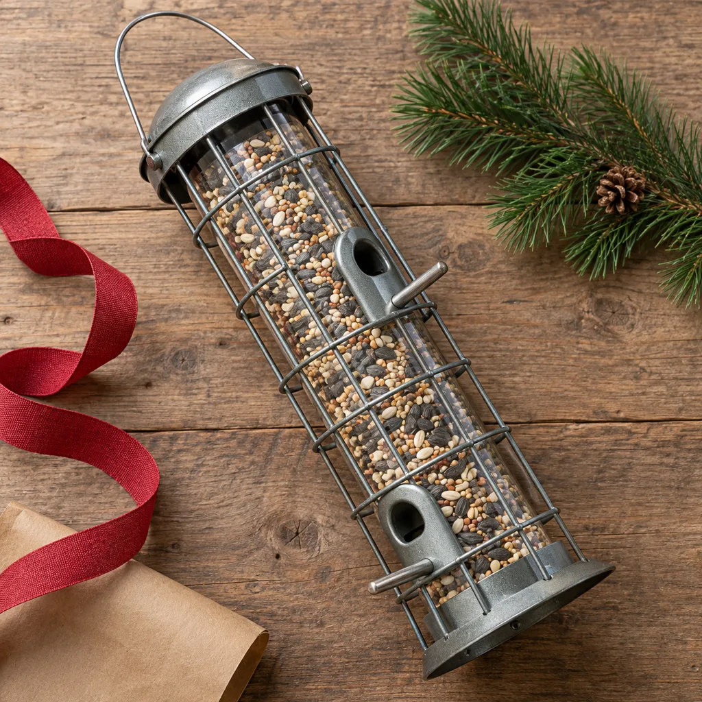 Representative photo-style image of squirrel proof bird feeder's — generated, not a specific product