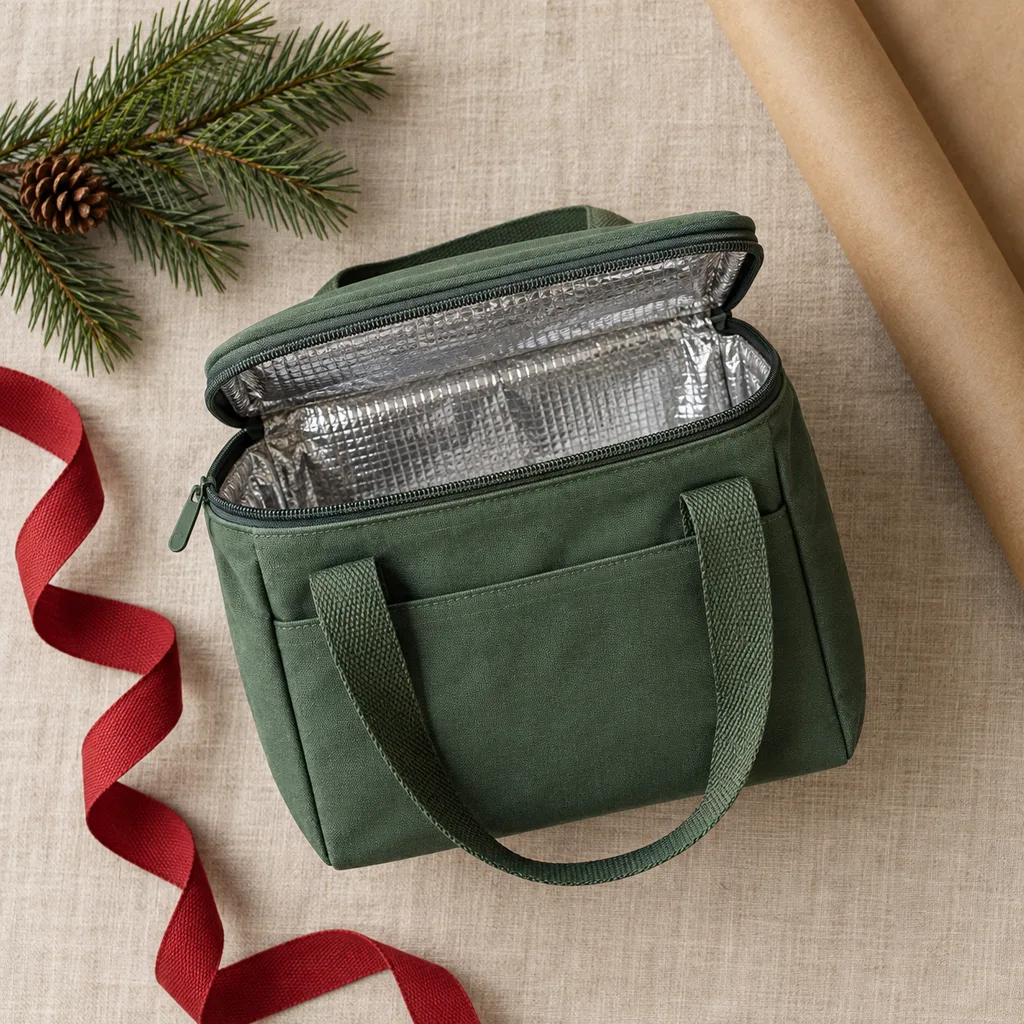 Representative photo-style image of insulated lunch bag — generated, not a specific product