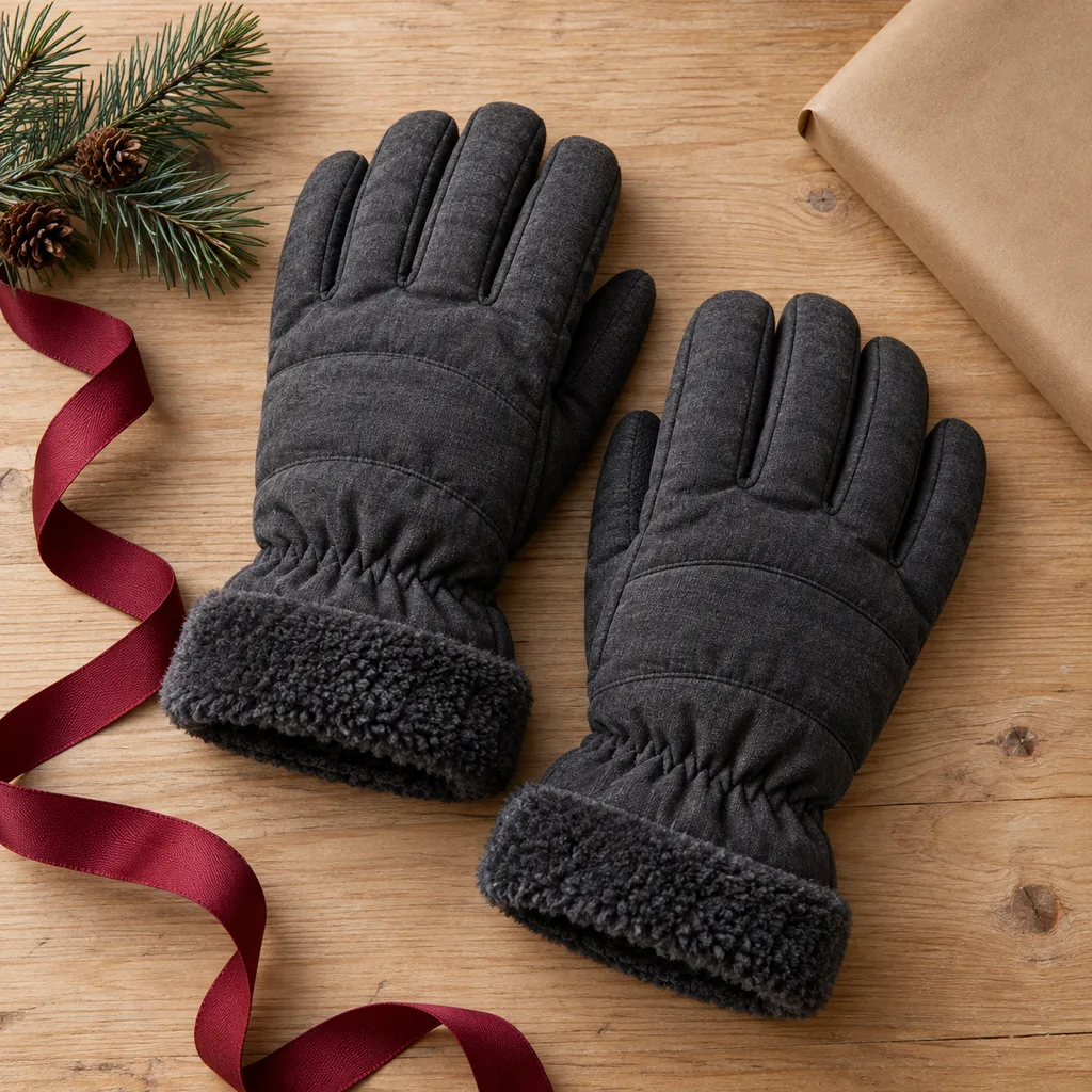 Representative photo-style image of insulated winter gloves — generated, not a specific product