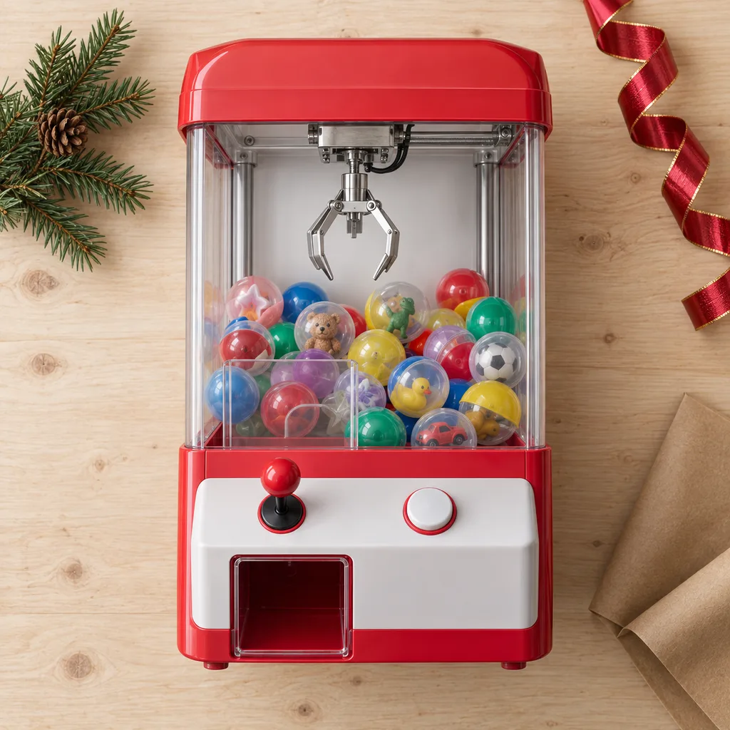 Representative photo-style image of interactive party prize dispenser — generated, not a specific product
