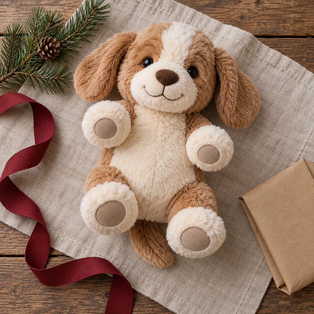 Representative photo-style image of interactive plush pet toy — generated, not a specific product