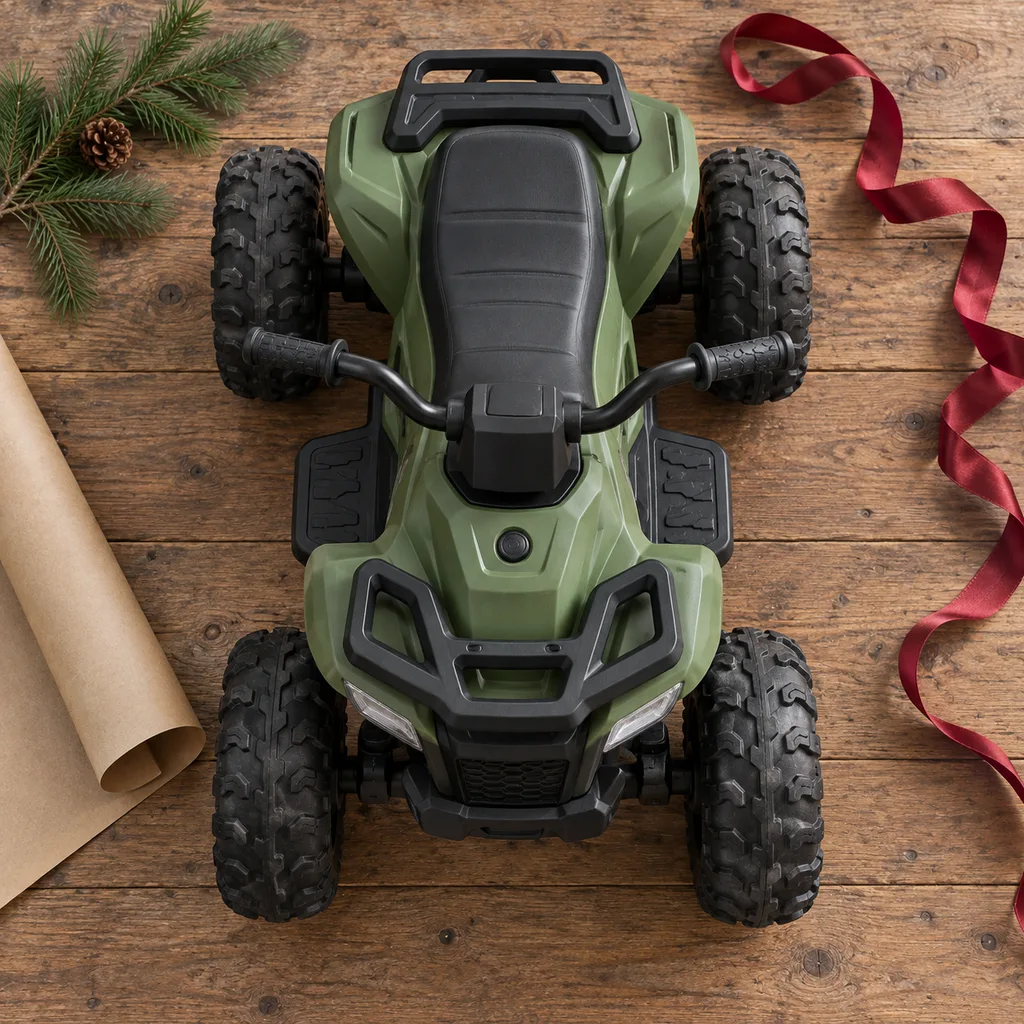 Representative photo-style image of kids' electric all-terrain vehicle — generated, not a specific product