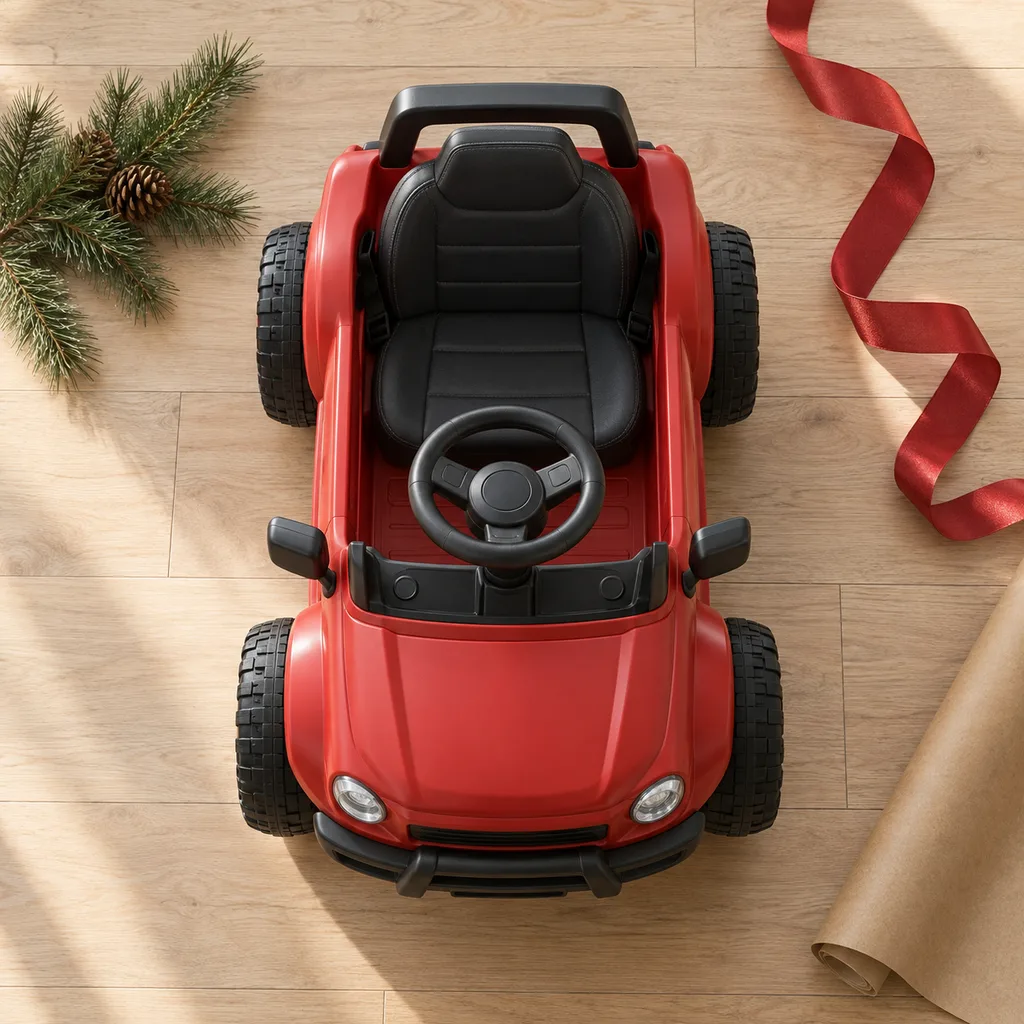 Representative photo-style image of kids electric cars — generated, not a specific product