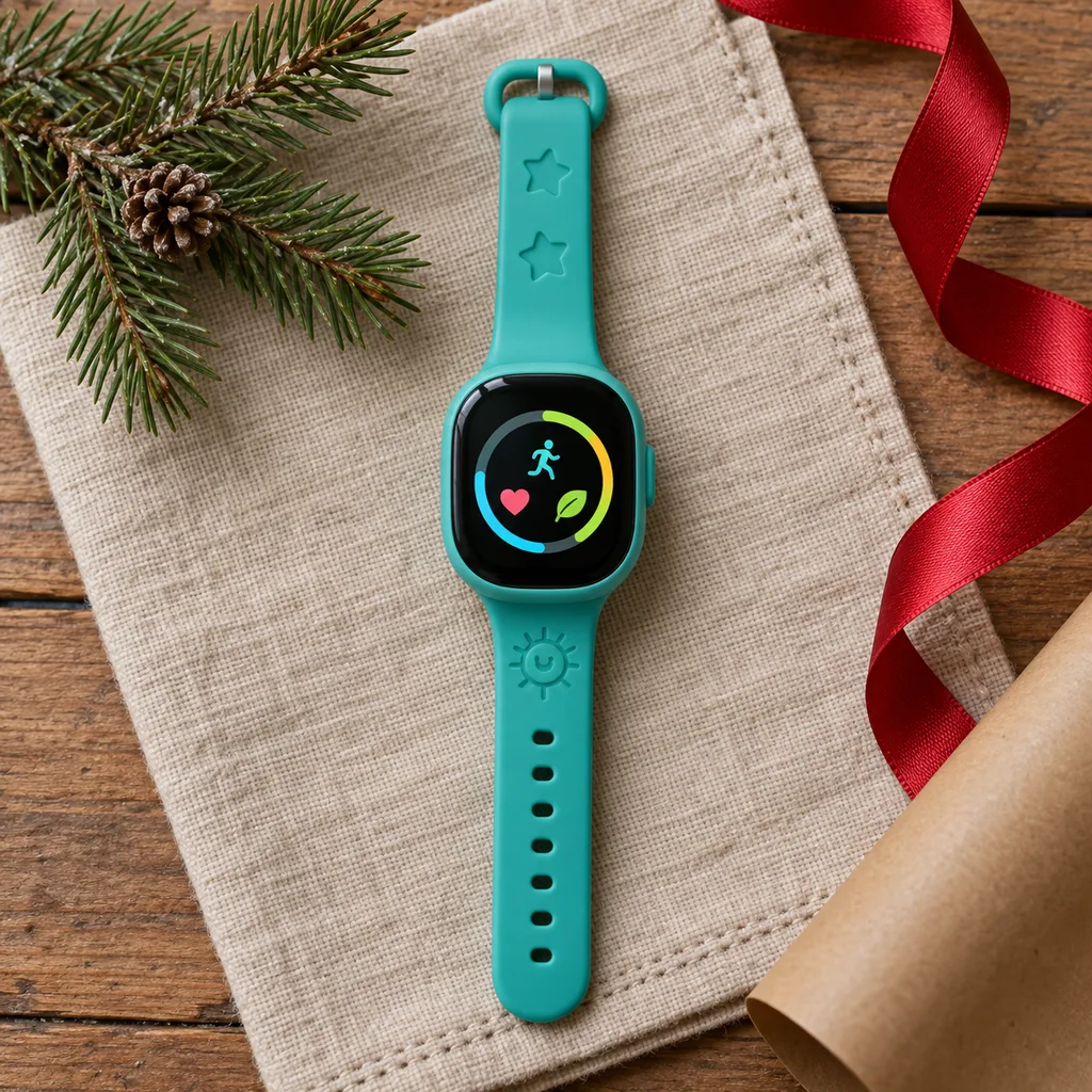 Representative photo-style image of kids' interactive activity tracker — generated, not a specific product