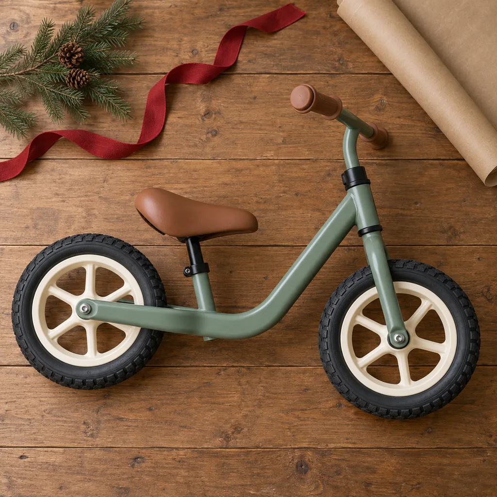 Representative photo-style image of kids' learning balance bike — generated, not a specific product
