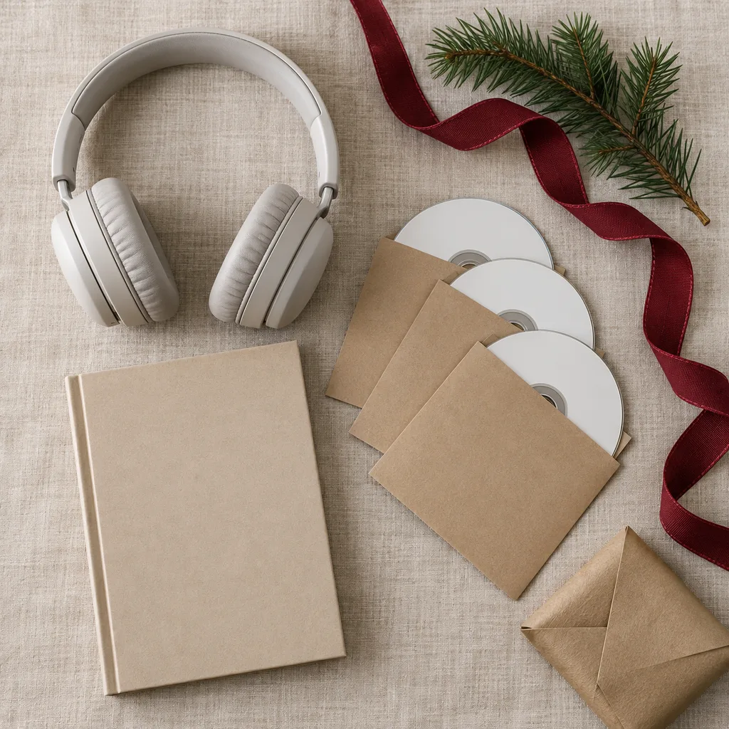 Representative photo-style image of language immersion audiobook course — generated, not a specific product