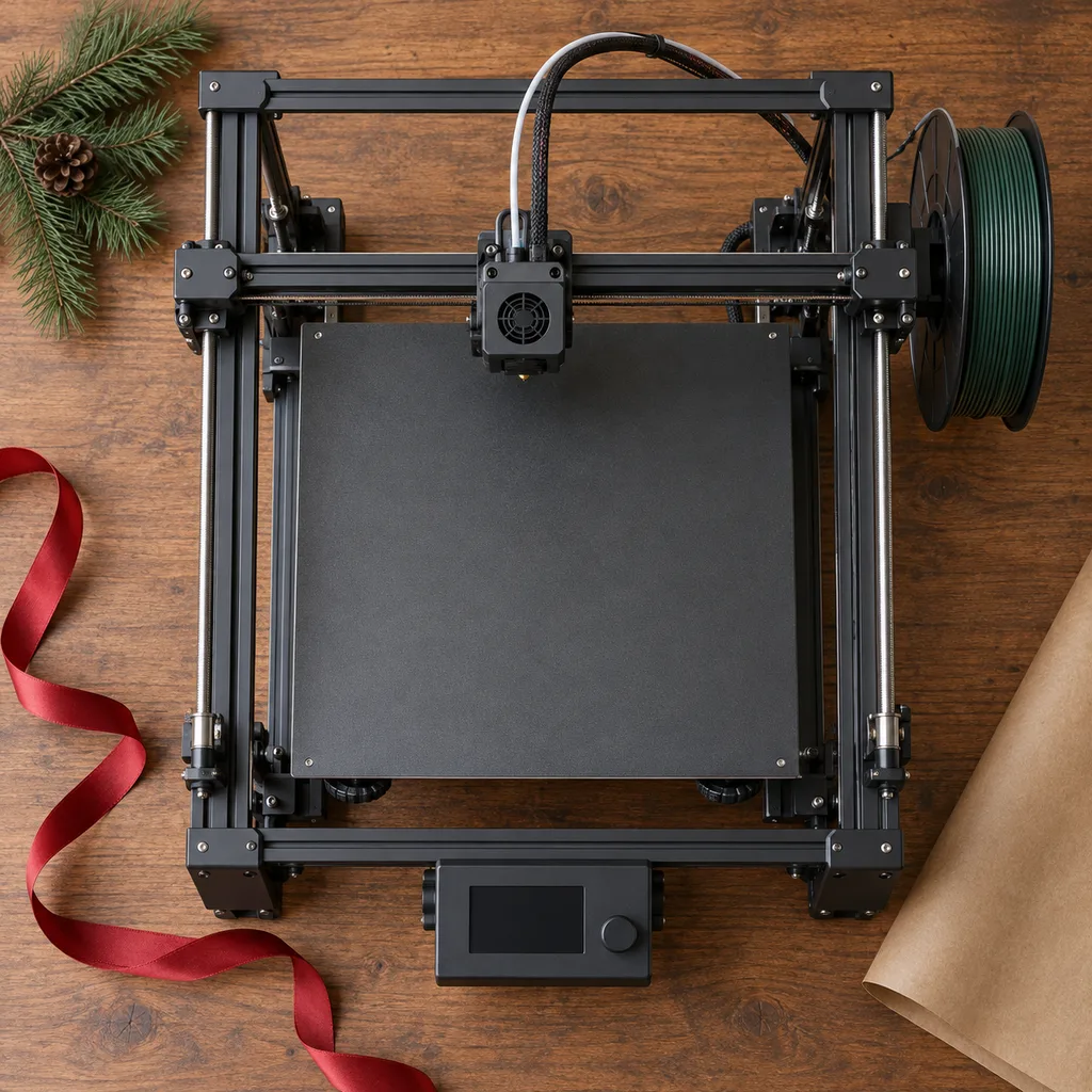 Representative photo-style image of large build volume fdm printer — generated, not a specific product
