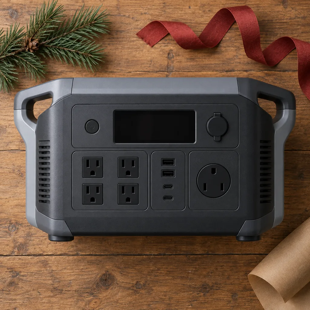 Representative photo-style image of large capacity home backup battery — generated, not a specific product