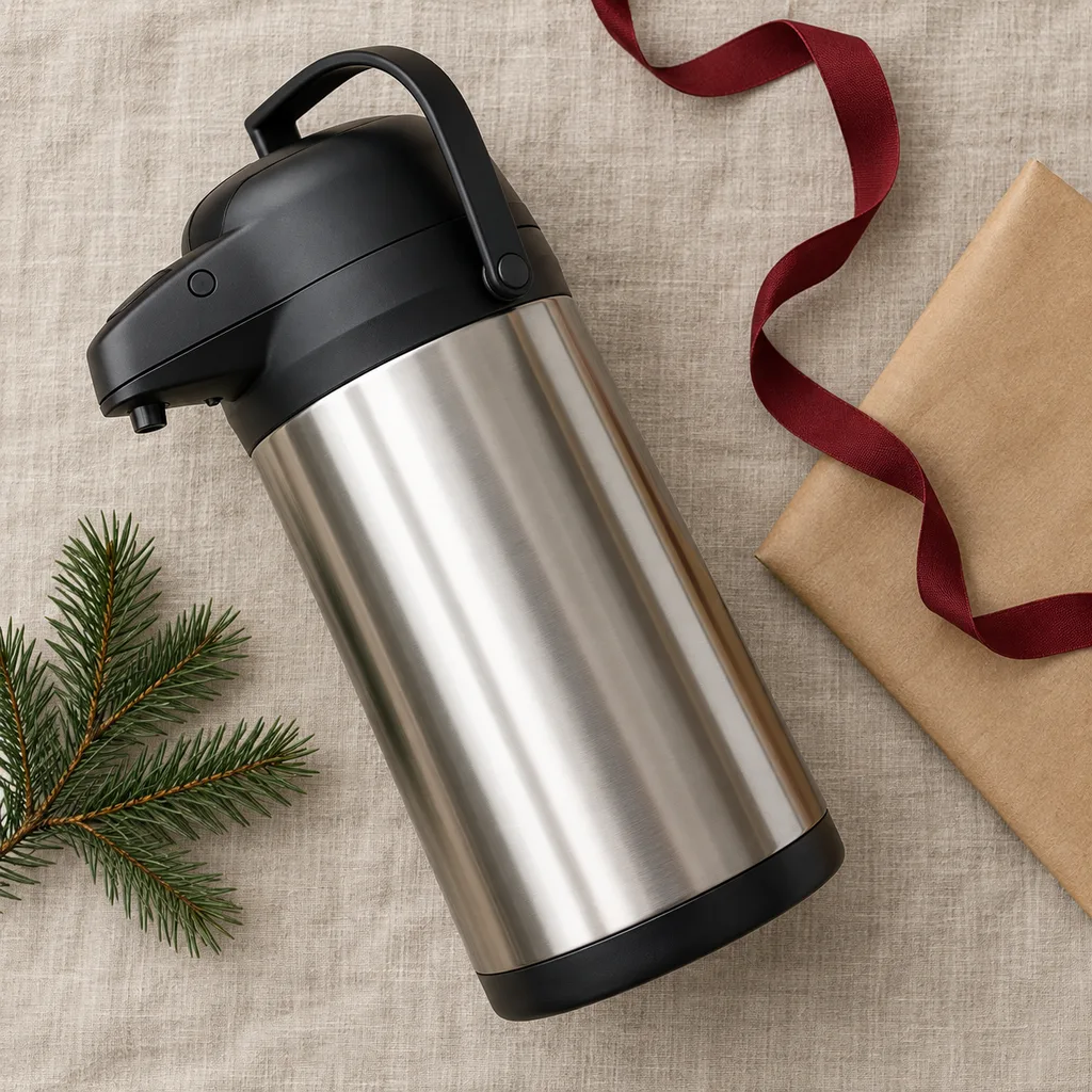Representative photo-style image of large capacity insulated dispenser — generated, not a specific product