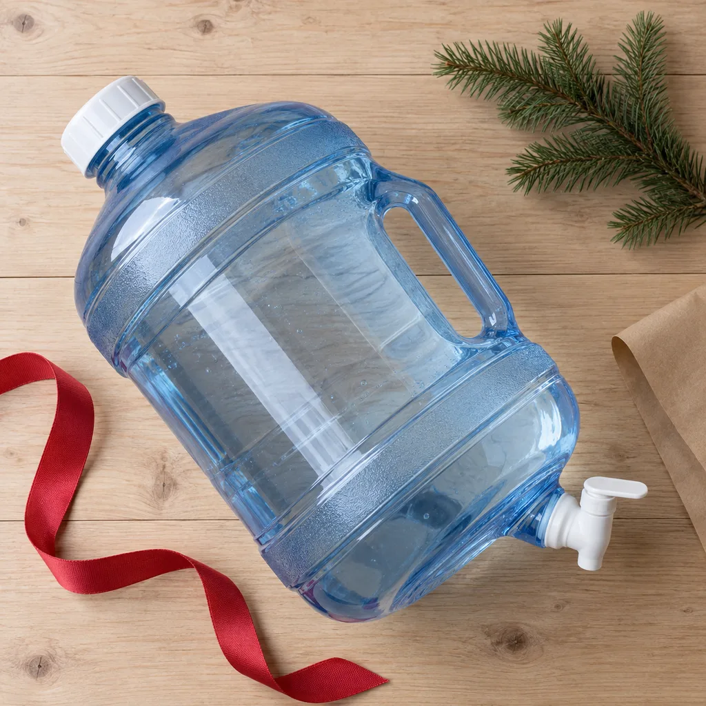 Representative photo-style image of large capacity water dispenser jug — generated, not a specific product