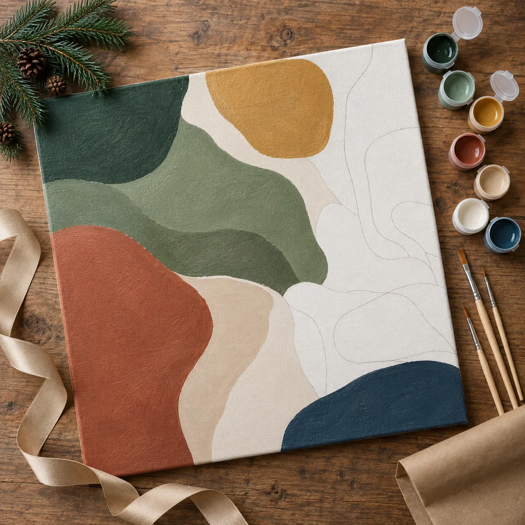 Representative photo-style image of large format abstract art kit — generated, not a specific product