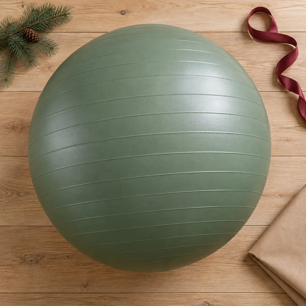 Representative photo-style image of large inflatable stability ball — generated, not a specific product