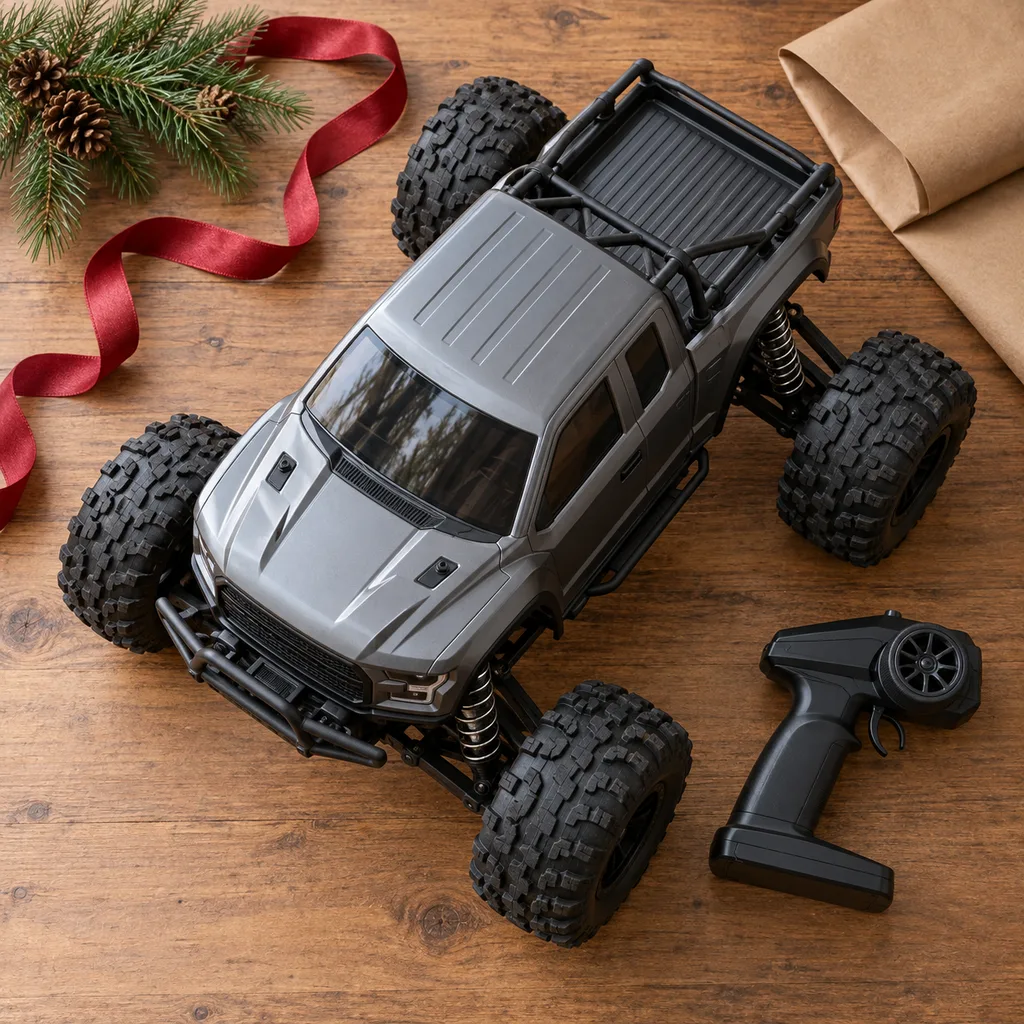 Representative photo-style image of large scale remote control truck — generated, not a specific product