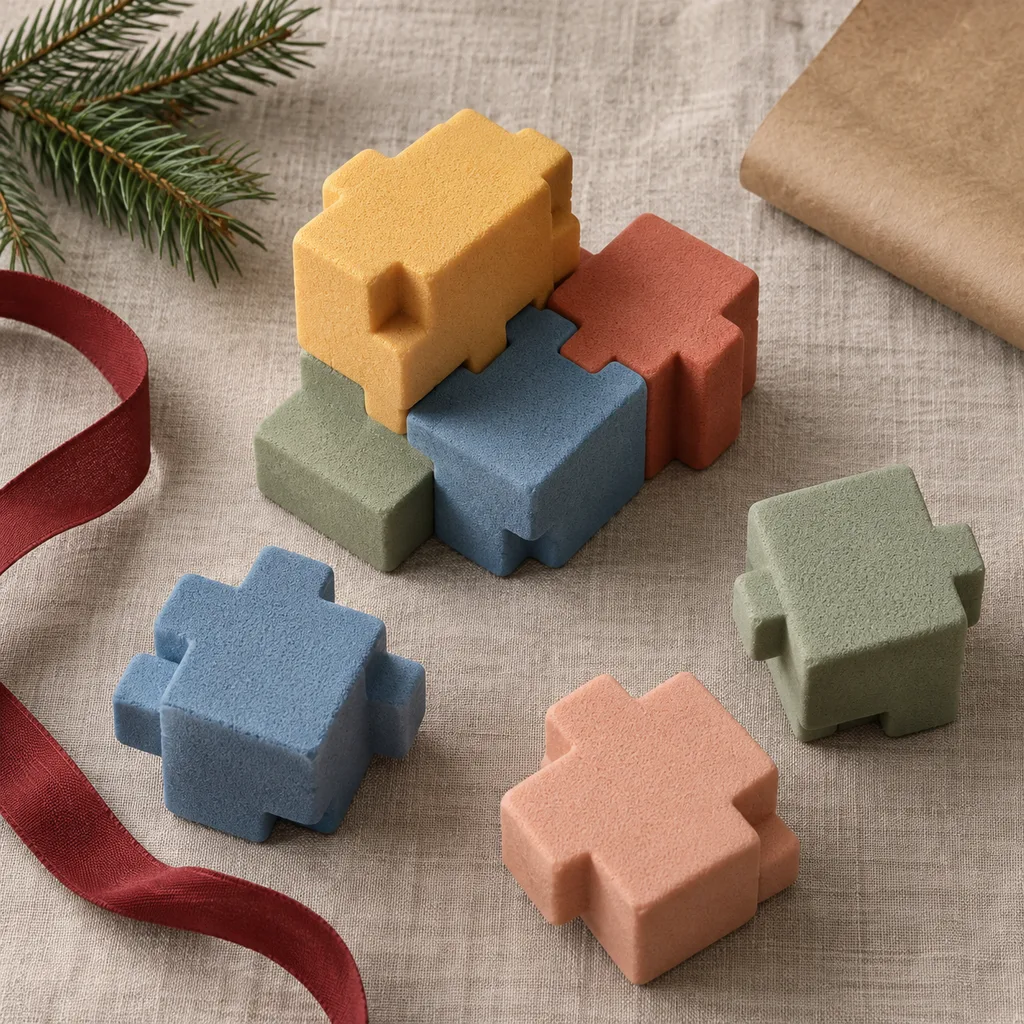 Representative photo-style image of large soft foam building blocks — generated, not a specific product