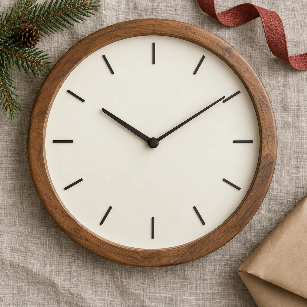 Representative photo-style image of large statement wall clock — generated, not a specific product