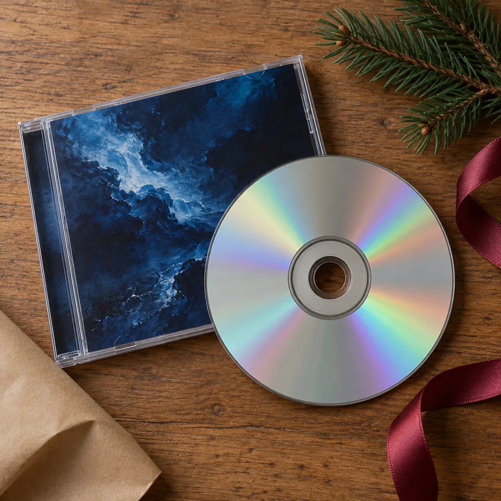 Representative photo-style image of latest album release music cd — generated, not a specific product