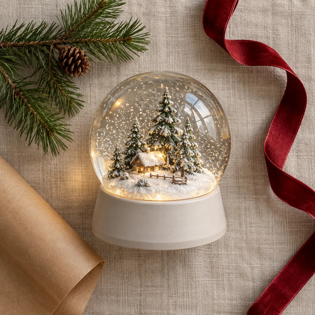 Representative photo-style image of led snow globe — generated, not a specific product