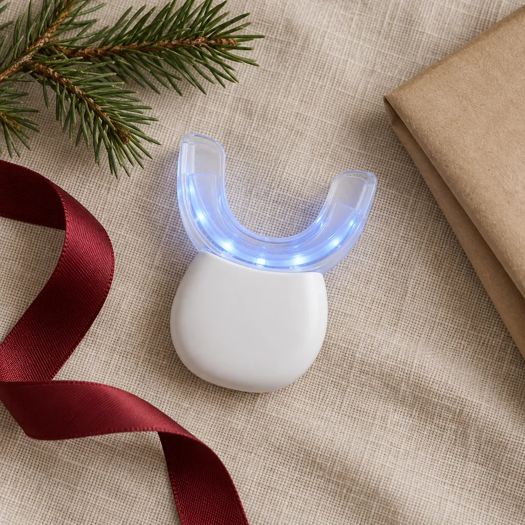 Representative photo-style image of teeth whitening led light — generated, not a specific product