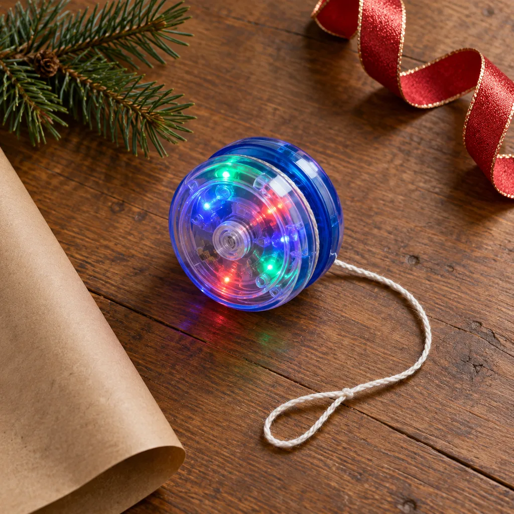Representative photo-style image of light-up novelty yo-yo — generated, not a specific product