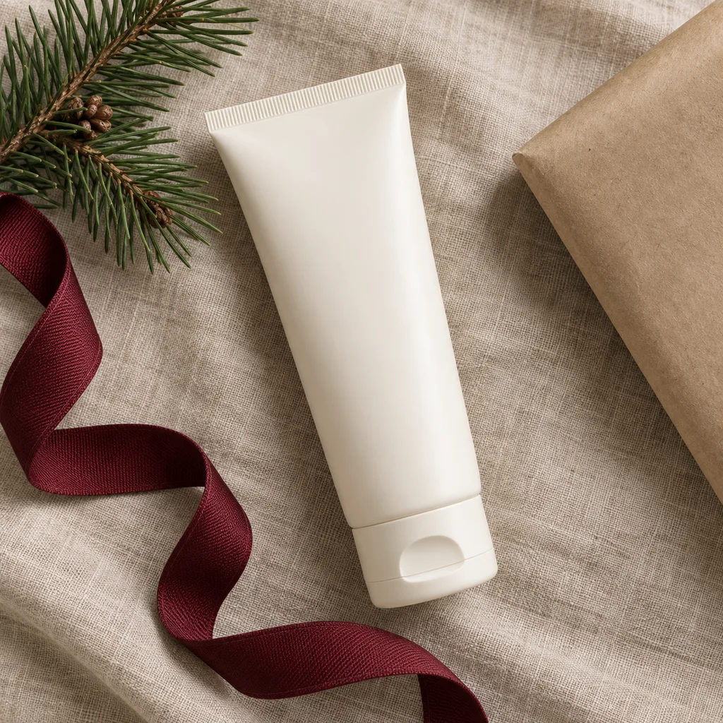 Representative photo-style image of lightweight fast-absorbing hand lotion — generated, not a specific product